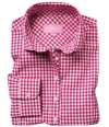 BK581 2321 Brook Taverner Ladies Kansas Gingham Long Sleeve Shirt Red colour image